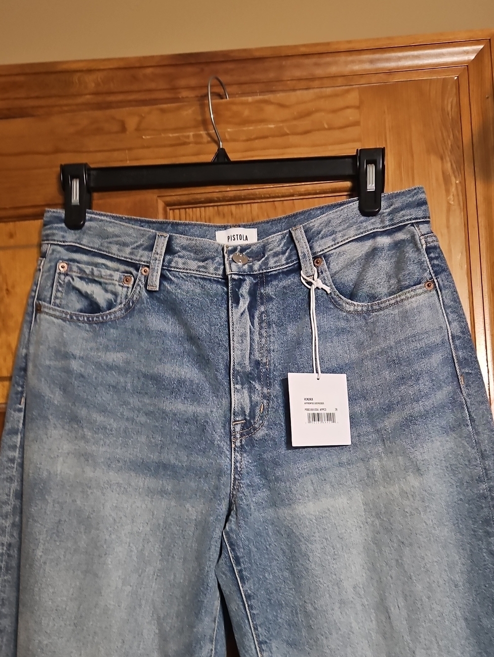Pistola Hendrix High-Rise Baggy Distressed Denim Jeans-NWT - Picture 5 of 13